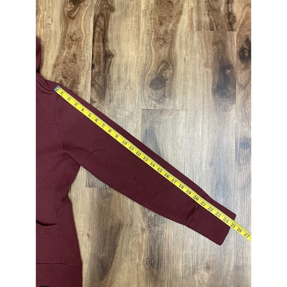 American Giant Hoodie Women's XL Red/Maroon Full Zip Heavyweight 100% Cotton - Picture 7 of 8